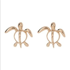 Candela NWT 
14K Yellow Gold Turtle Stud Earrings